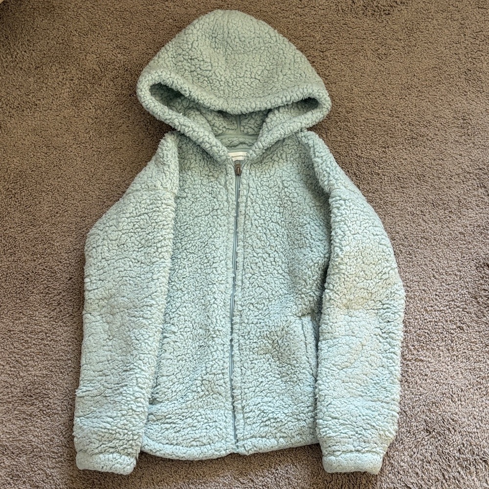 Abercrombie Kids Sea Foam Thick Fleece Jacket